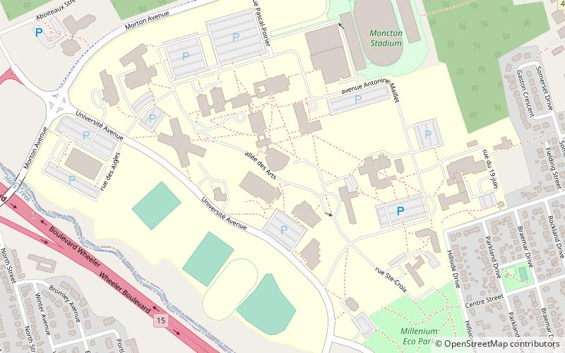Université de Moncton location map