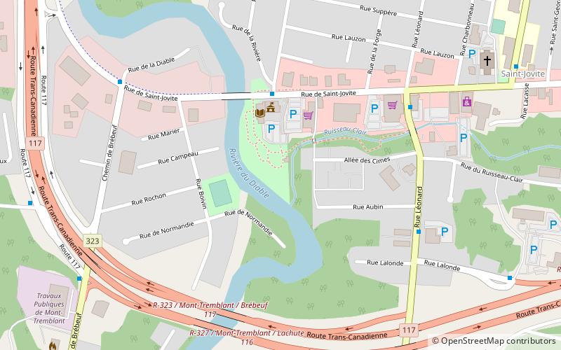 urban agglomeration of mont tremblant location map