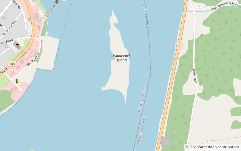 island park woodstock location map