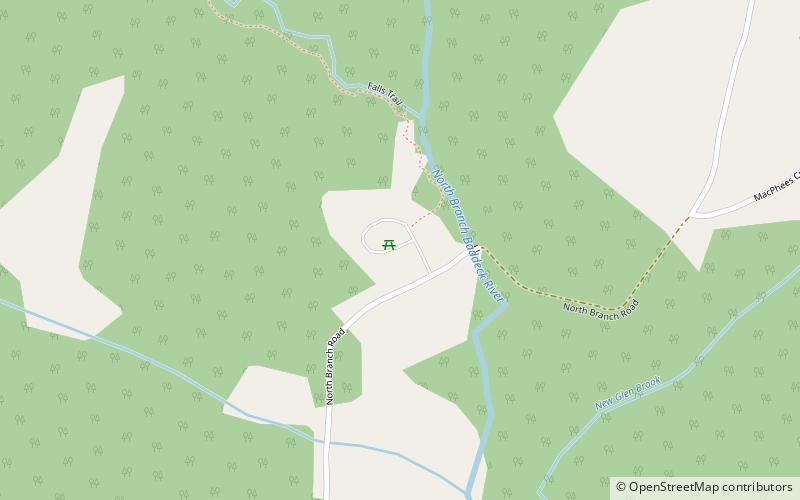 Parc provincial Uisge Ban Falls location map
