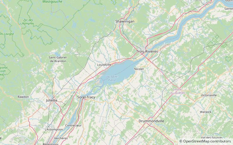 Lac Saint-Pierre location map