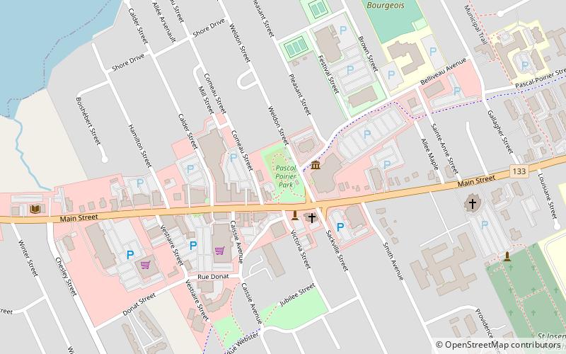 pascal poirier park shediac location map