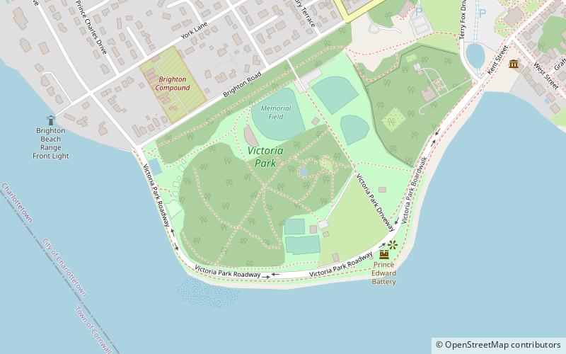 victoria park charlottetown location map