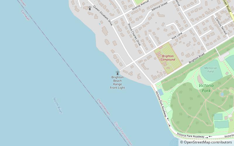 Brighton Beach Range Lights location map