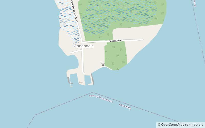 Annandale Range Lights location map