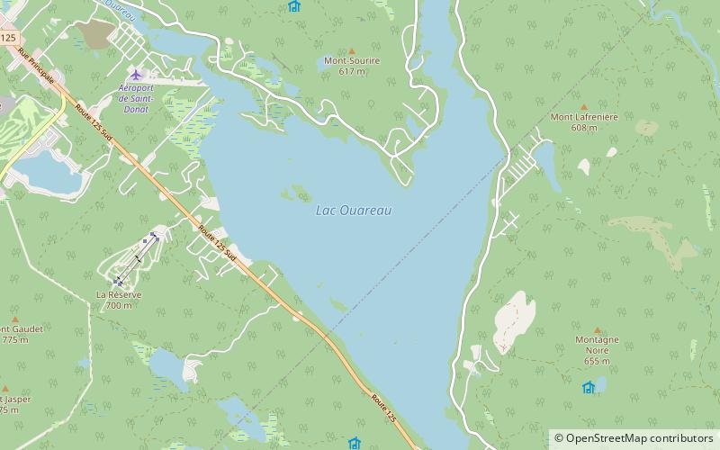 Lake Ouareau location map