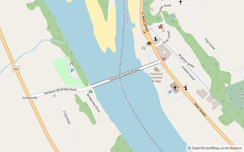 Pont de Hartland location map