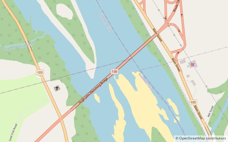 Hugh John Flemming Bridge location map
