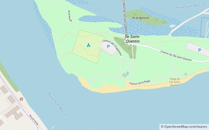 ile saint quentin trois rivieres location map
