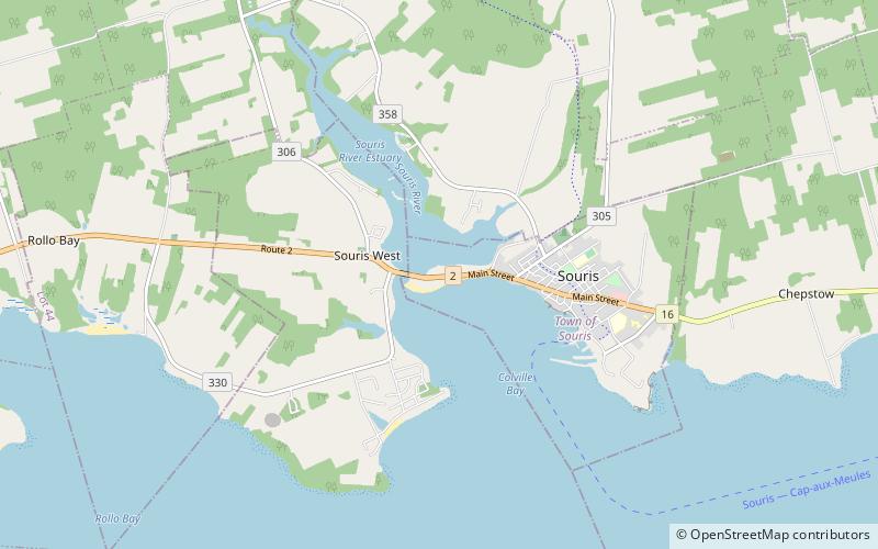 Souris Beach Provincial Park location map