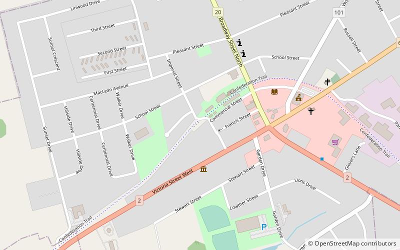 train kensington location map
