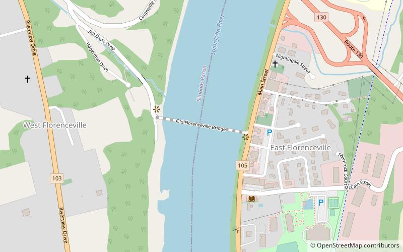 Florenceville Bridge location map