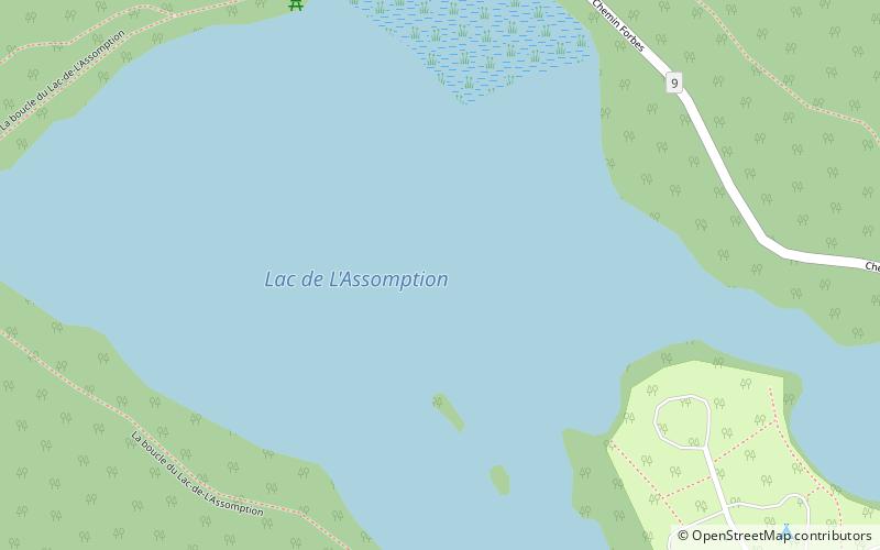 L'Assomption Lake location map