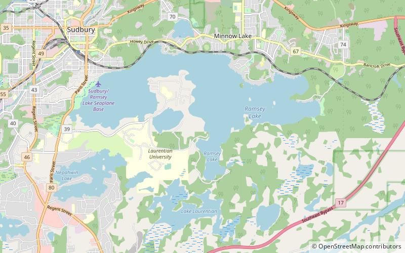 Ramsey Lake location map
