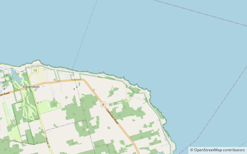 orby head cavendish and rustico harbour location map