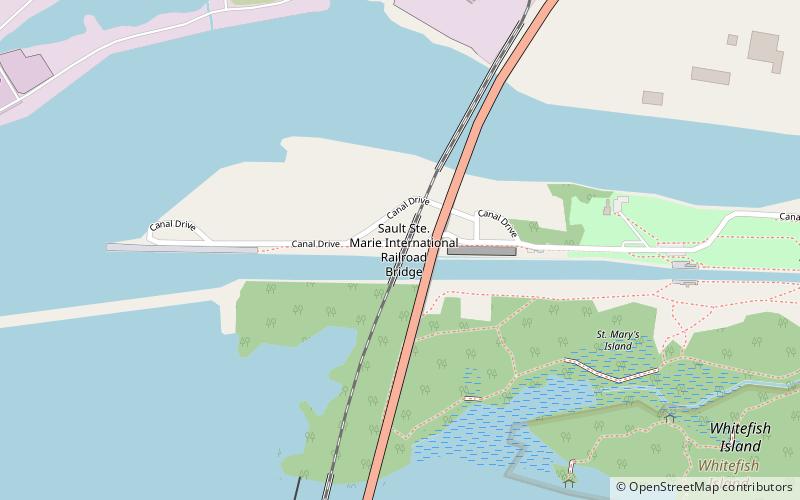 Sault Canal Emergency Swing Dam location map