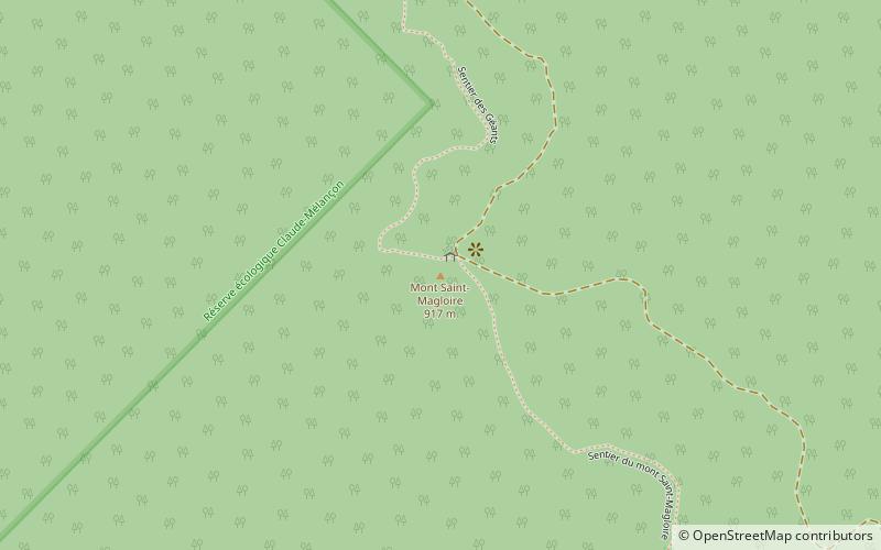 mont saint magloire massif du sud regional park location map