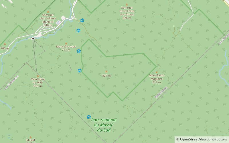 Claude-Mélançon Ecological Reserve location map