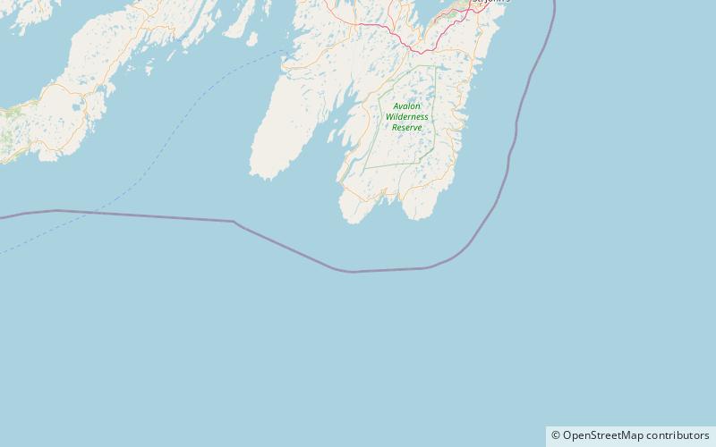 Cape Pine Light location map