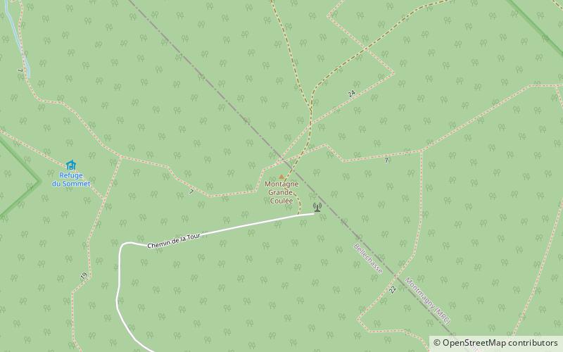 Grande Coulée Mountain location map