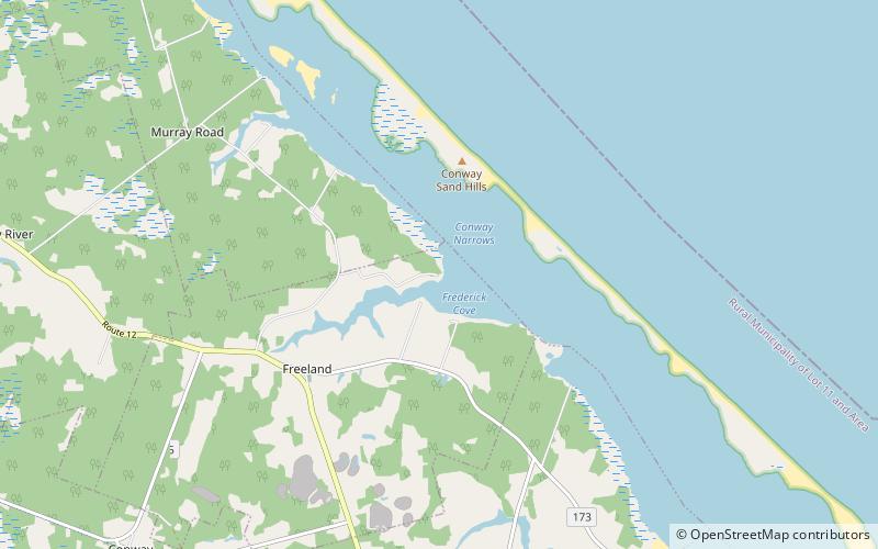 little channel range lights prince edward island location map
