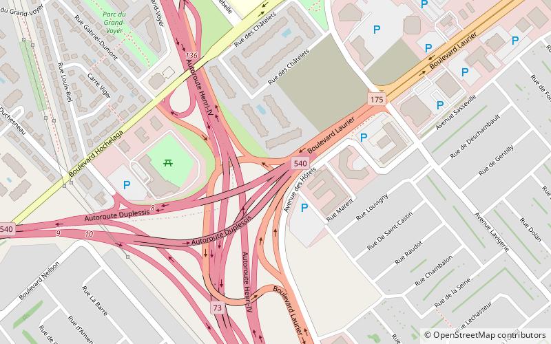 Autoroute 540 location map