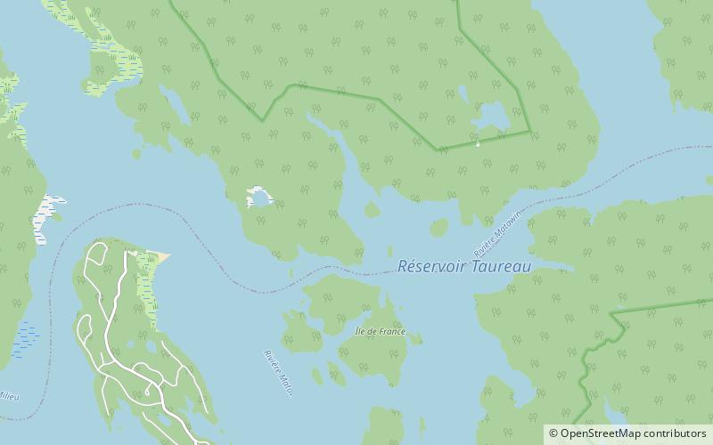 Regional Park of Taureau Lake location map