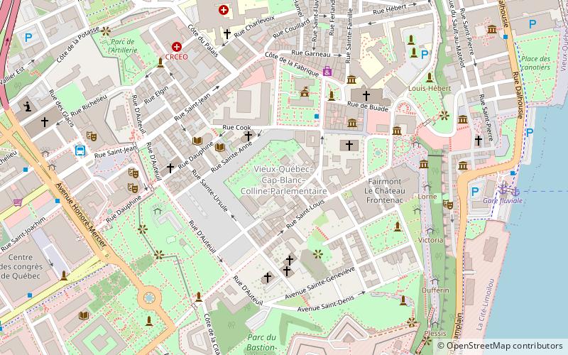 Vieux-Québec–Cap-Blanc–colline Parlementaire location map