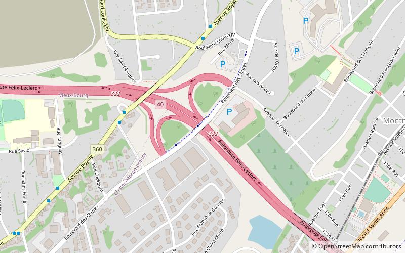 Boulevard des Chutes location map