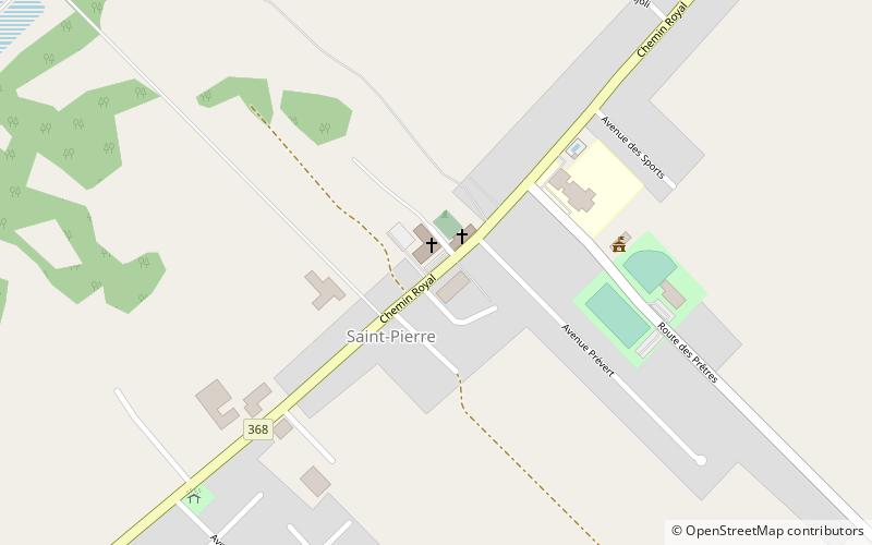 eglise st pierre ile dorleans location map