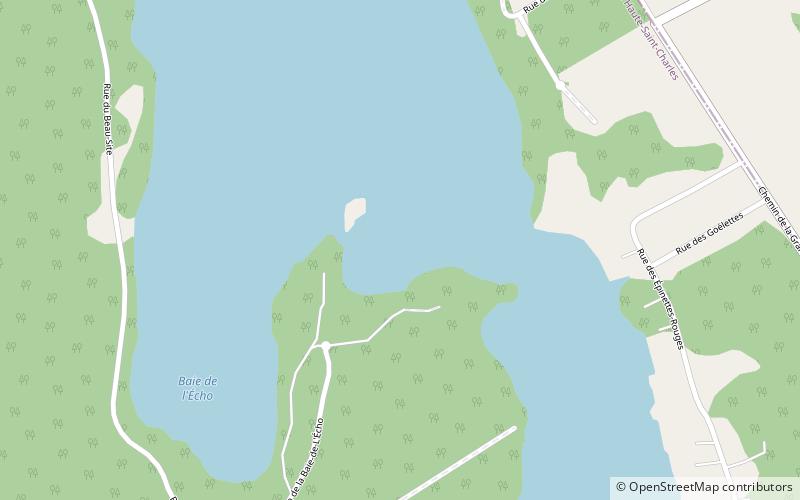 Lac Saint-Charles location map