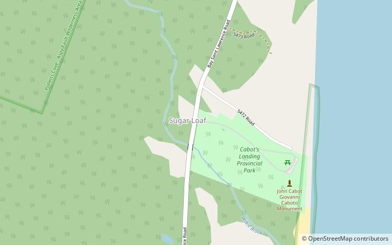 Parc provincial Cabot's Landing location map