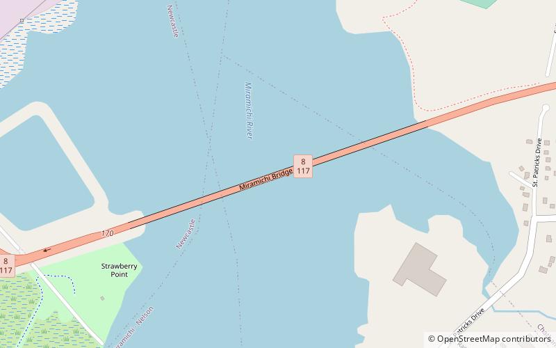 miramichi bridge location map