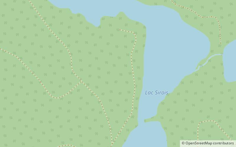 Lac Sirois location map