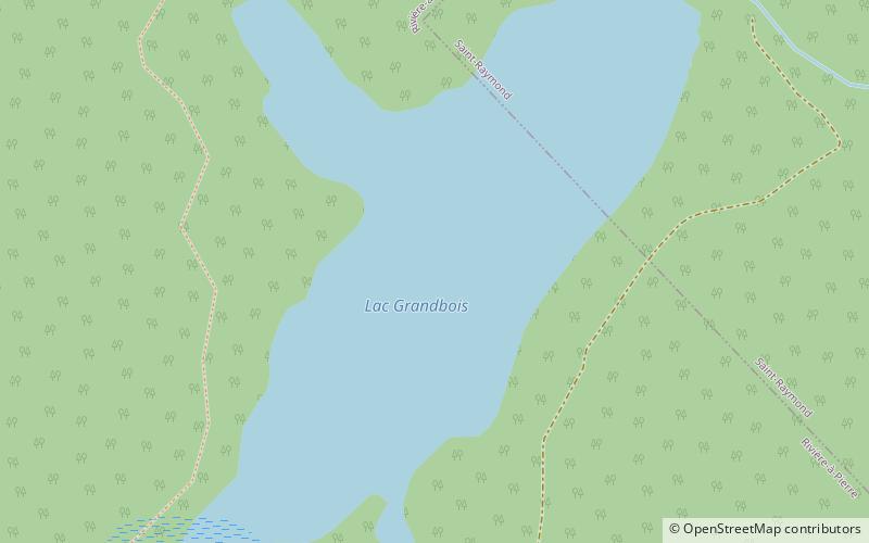 grandbois lake zec batiscan neilson location map