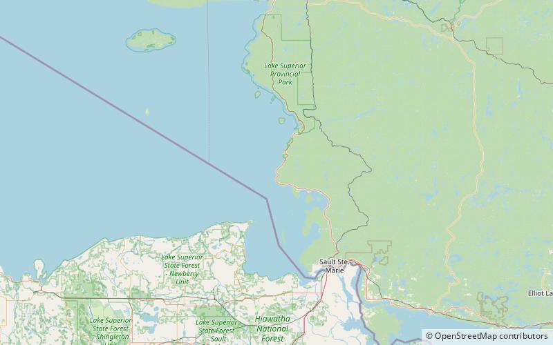 mamainse point formation location map