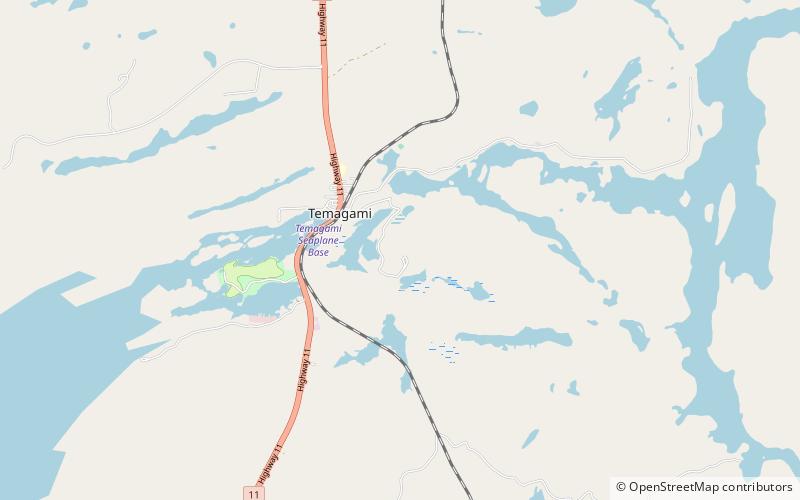 caribou mountain temagami location map