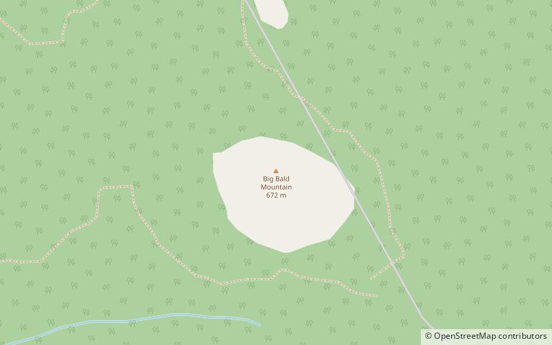 Big Bald Mountain location map