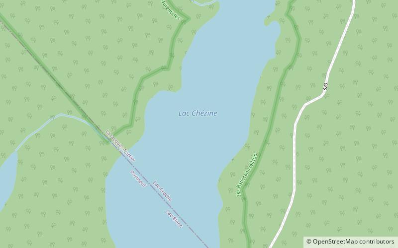 Chézine Lake location map