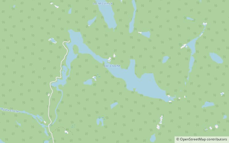 Lac-Croche location map