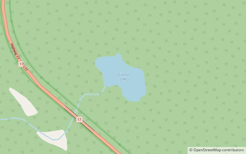 gibson lake parc provincial du lac superieur location map