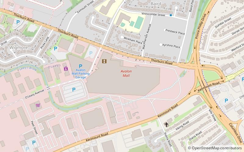 Avalon Mall location map