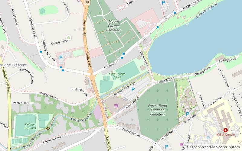 King George V Park location map