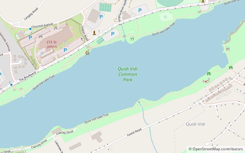 Quidi Vidi Lake location map
