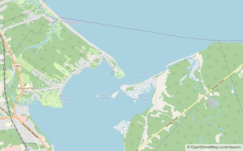 youghall beach park bathurst location map