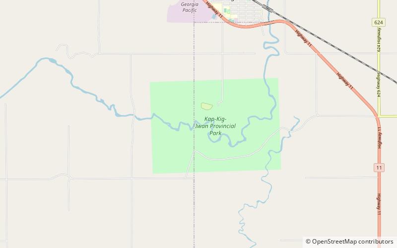 Kap-Kig-Iwan Provincial Park location map