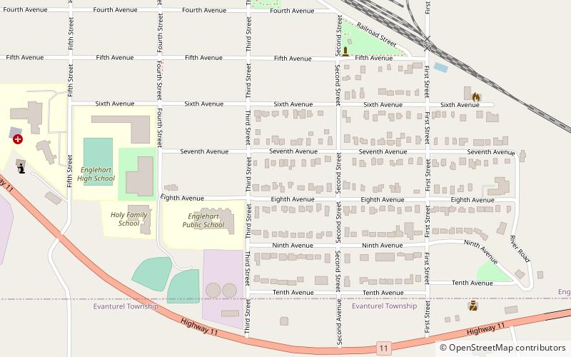 Englehart location map