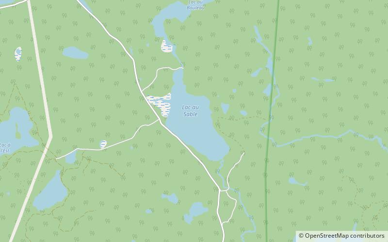 Lac au Sable location map