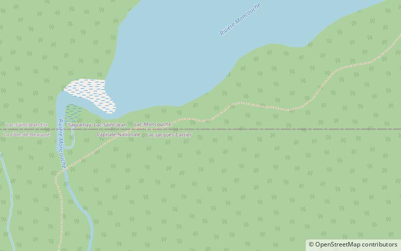 lac moncouche reserve ecologique de tantare location map