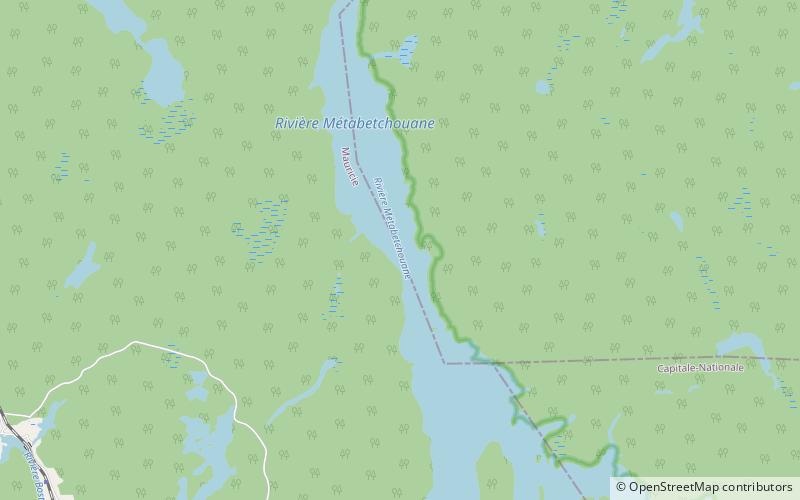 metabetchouane lake zec kiskissink location map